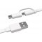 HUAWEI AP55S USB-Kabel zu Micro USB inkl USB-C Adapter (1,5m), weiß