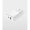 Just Green ECO Dual Home Charger USB+USB-C 37W, white
