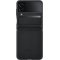 Samsung Flap Leather Cover Galaxy Z Flip4 schwarz