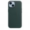 Apple Leather Case MagSafe iPhone 14 waldgrün