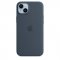 Apple Silicone Case MagSafe iPhone 14 Plus sturmblau